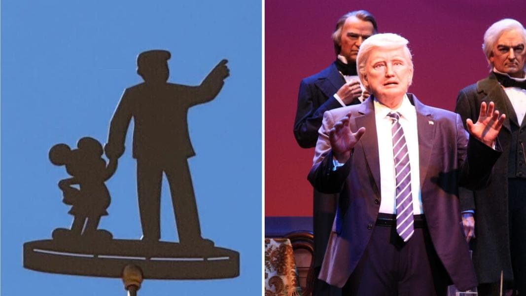 Walt Disney Silhouette on Disneyland 70th Anniversary Sculpture Replaced Because it Looked Like Donald Trump