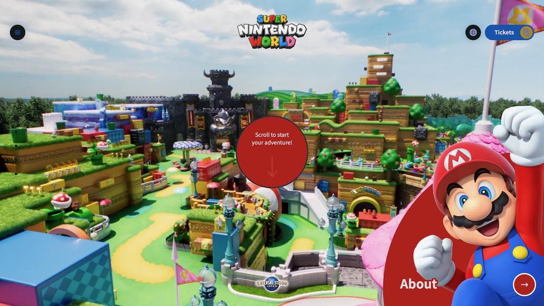 PHOTOS: NEW Interactive Super Nintendo World Website Goes Live