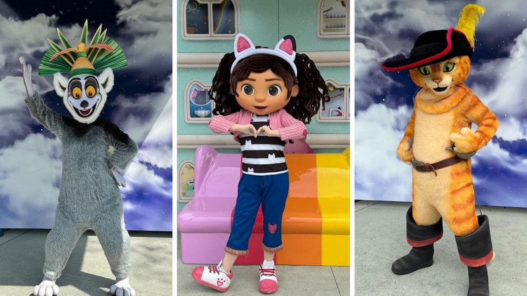Puss In Boots, King Julien, & More Meeting Guests at New DreamWorks Character Zone