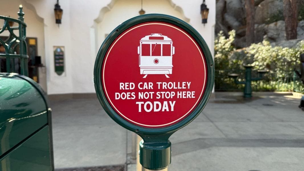 Red Car Trolley Skipping Stops During Final Week at Disney California Adventure
