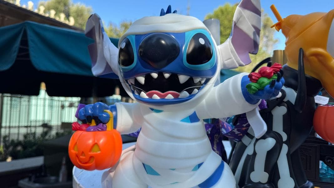 Stitch Mummy Popcorn Bucket Now at Disneyland for Halloween 2025