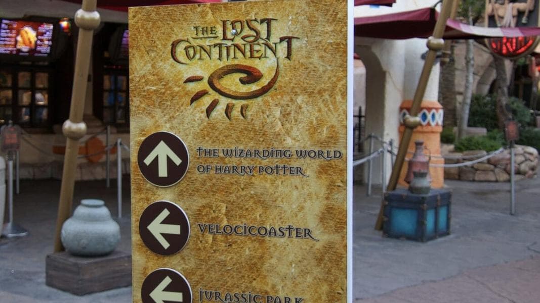 Could Directional Signage For The Lost Continent Point to Imminent Construction Walls?