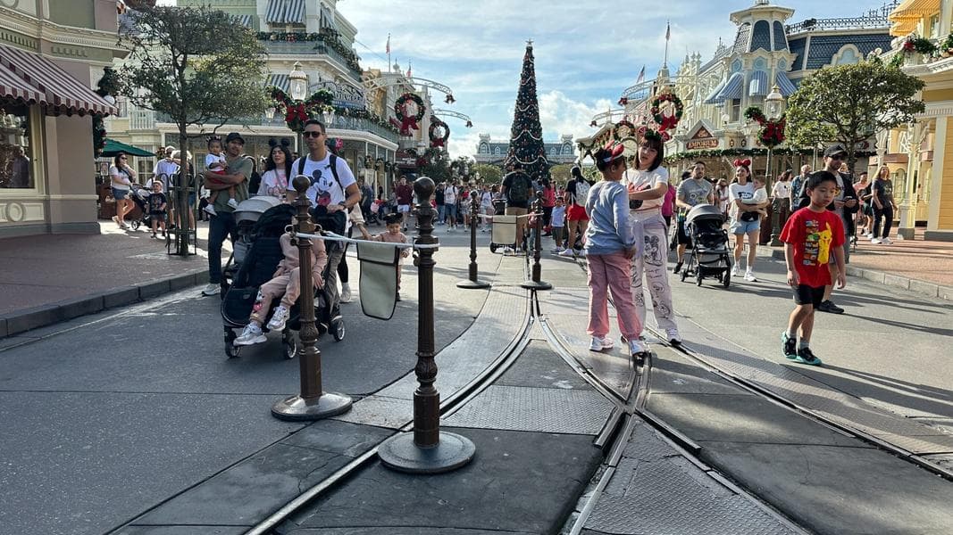 Magic Kingdom Trolley Not Running Due to Damaged Main Street Pavement