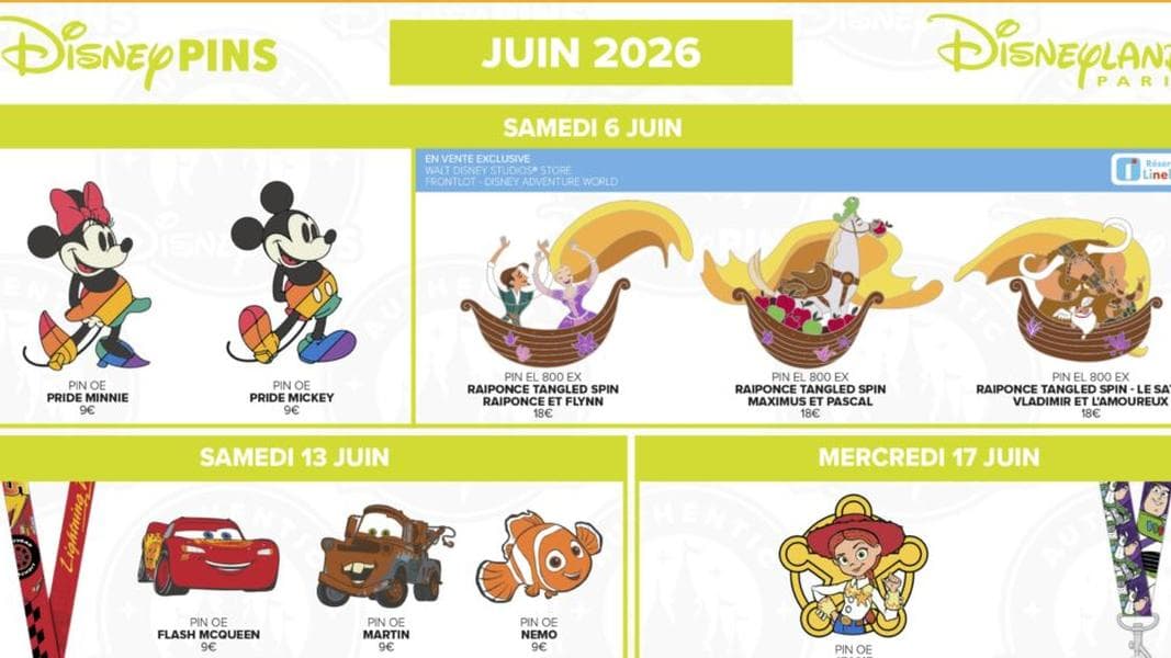 New Pin Releases at Disneyland Paris – June 2026