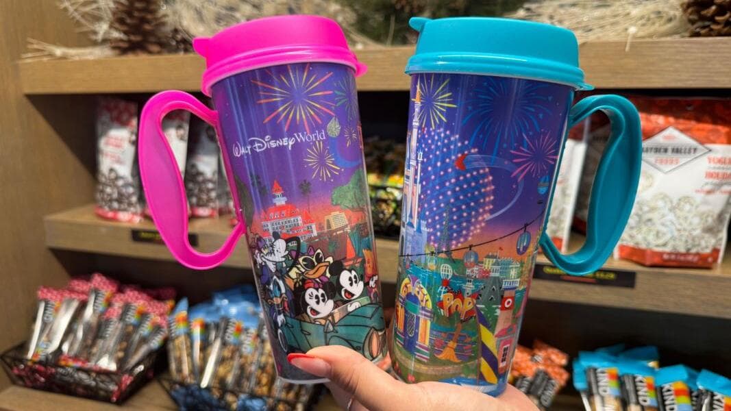 New Pink & Blue Walt Disney World Resort Refillable Mugs Available