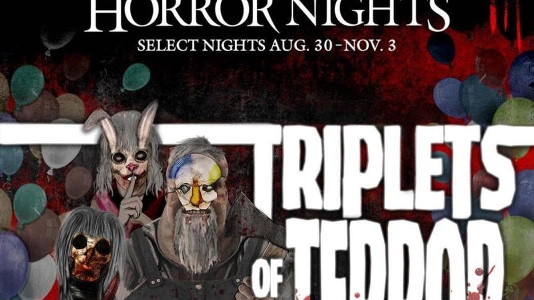 BREAKING: Triplets of Terror Haunted House Announced for Halloween Horror Nights 33