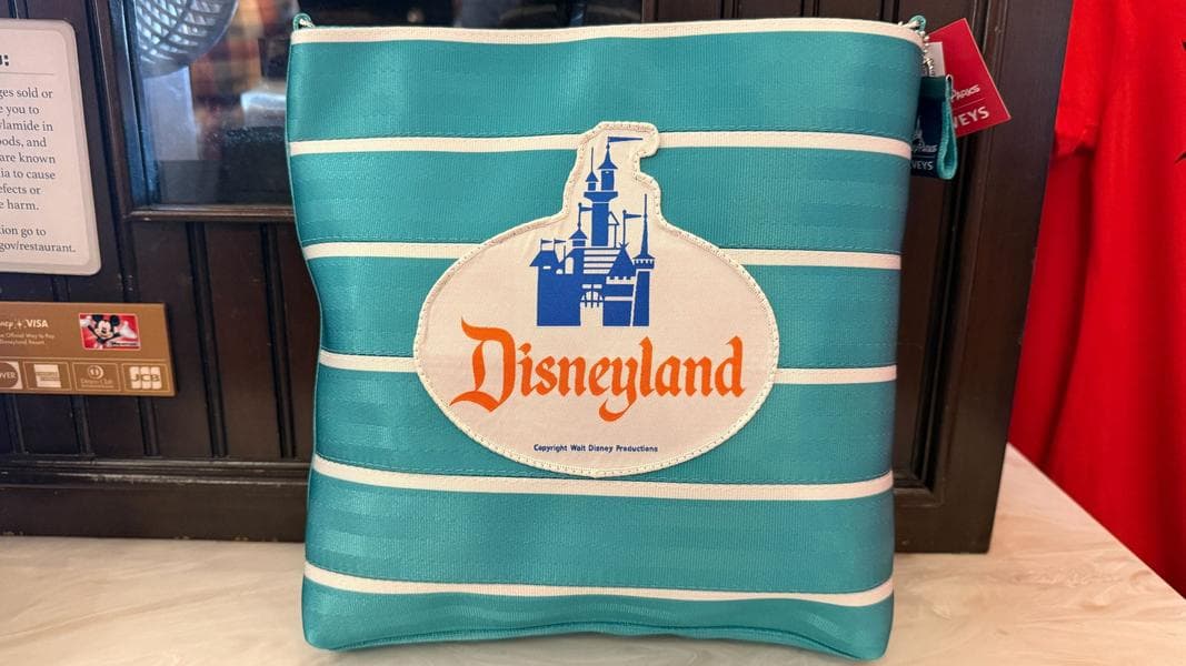 Harveys Bag Resembling 1950’s Style Retro Disneyland Popcorn Box Now Available At Disneyland Resort