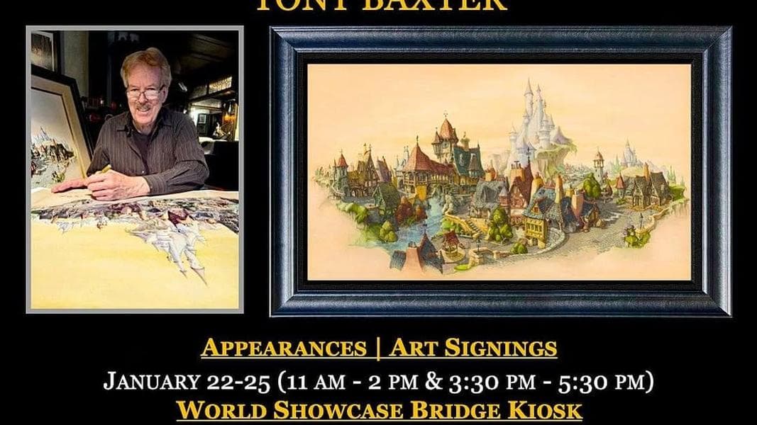 Former Imagineer Tony Baxter Will Sign at 2026 EPCOT International Festival of the Arts