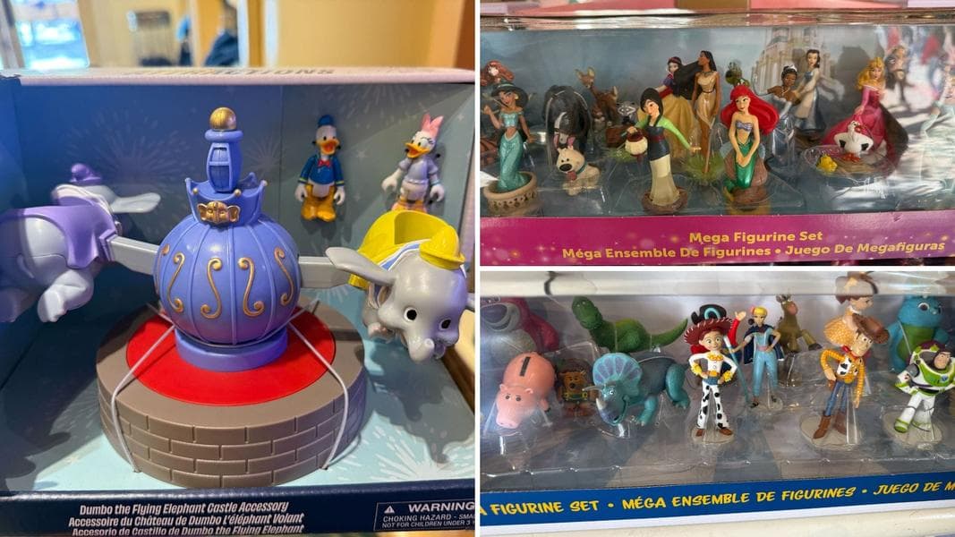 New Disney Princess, Toy Story, and Dumbo the Flying Elephant Toy Sets at Disneyland