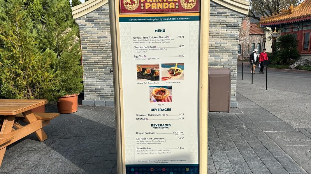 Full Menus with Prices Posted for 2026 EPCOT Festival of the Arts