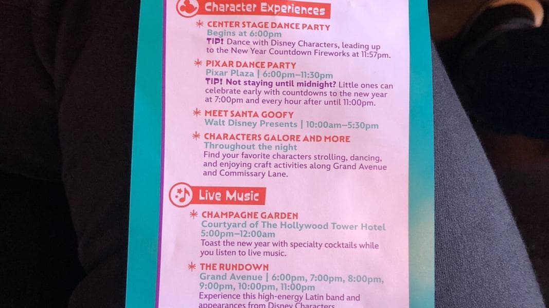 New Year’s Eve 2026 Entertainment at Disney’s Hollywood Studios