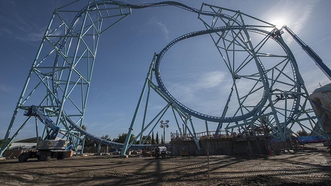 Electric Eel Steel Construction Finished at SeaWorld San Diego