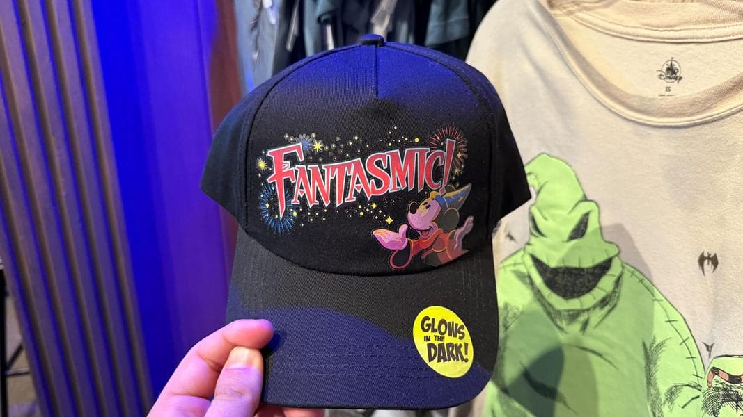 Glow in the Dark Fantasmic Baseball Cap Now Available at Disneyland