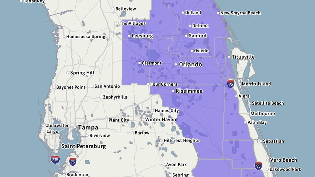Freeze Watch Issued for Central Florida