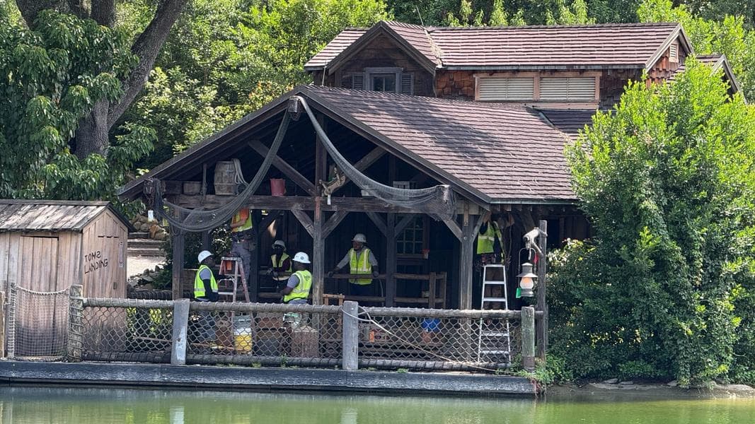 Rivers of America Draining Begins at Magic Kingdom