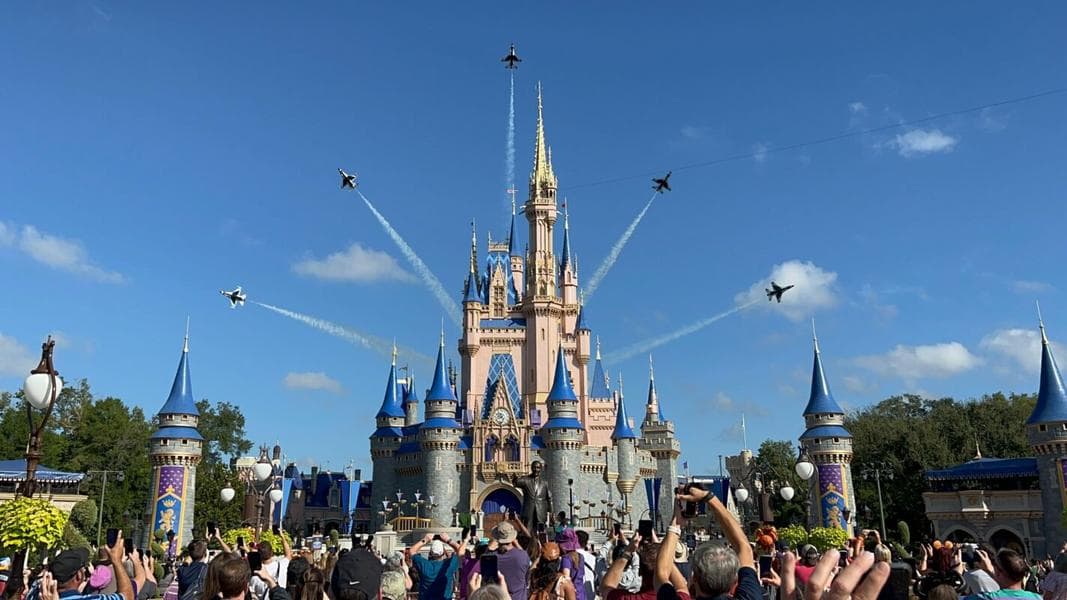 Disney Parks Shares a Brief History of Park Flyovers, From Disneyland Opening Day to America 250