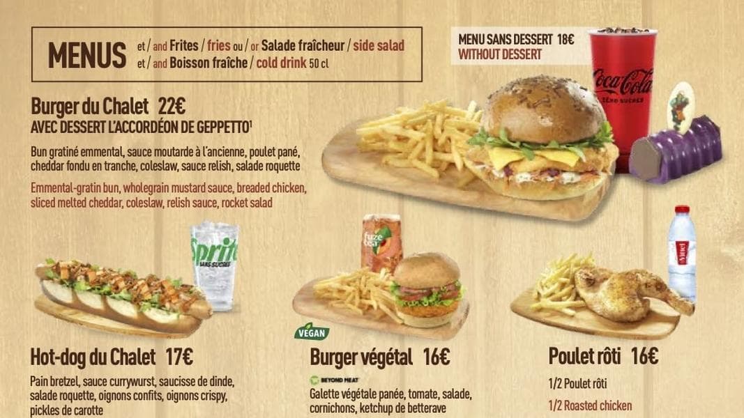 Disneyland Paris raises price of the new Au Chalet de la Marionnette menu
