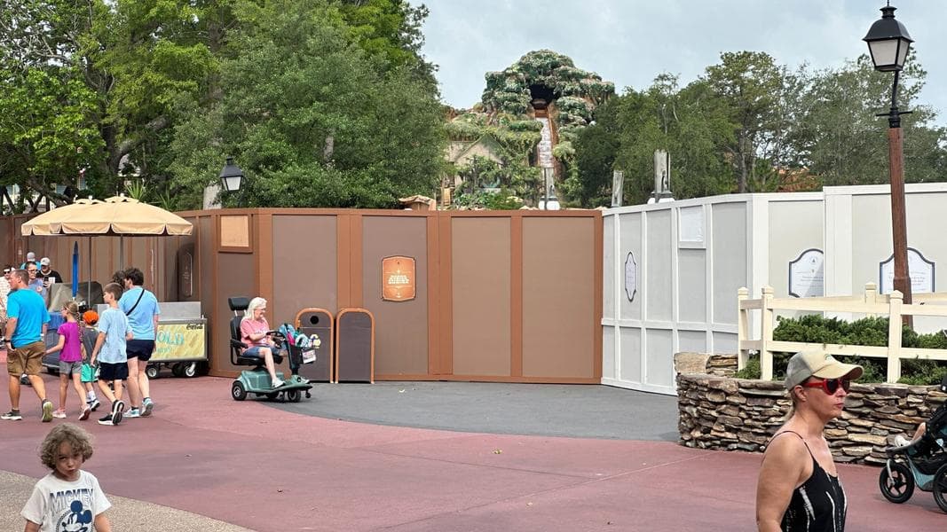 Part of Frontierland Boardwalk Closed for Piston Peak National Park Construction at Magic Kingdom