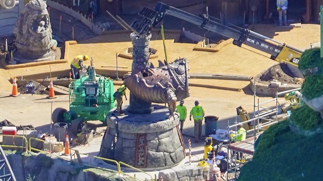 Epic Universe construction update: ‘How to Train Your Dragon’ theming in Isle of Berk
