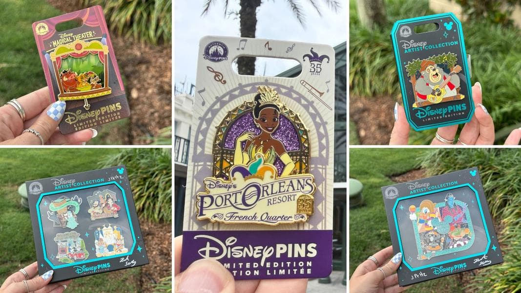 Disney World Pin Tuesday: Musical Rides Artist Collection, ‘Lion King’ Magical Theater, Port Orleans 35th Anniversary