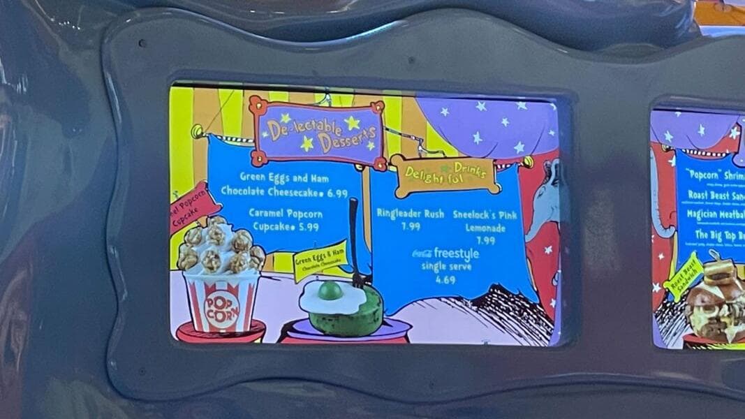 FIRST LOOK: Circus McGurkus Menu, Including GREEN EGGS & HAM CHEESECAKE, Mobile Order Pick-Up Window Added