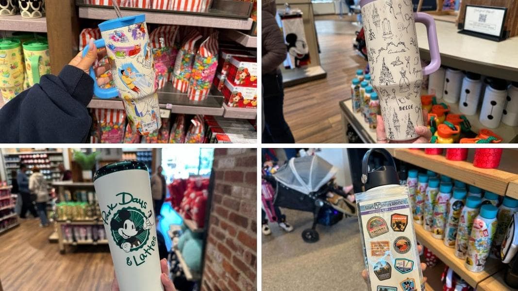 Drinkware Themed to Animated Characters, Park Attractions, and More Now Available at Disney World