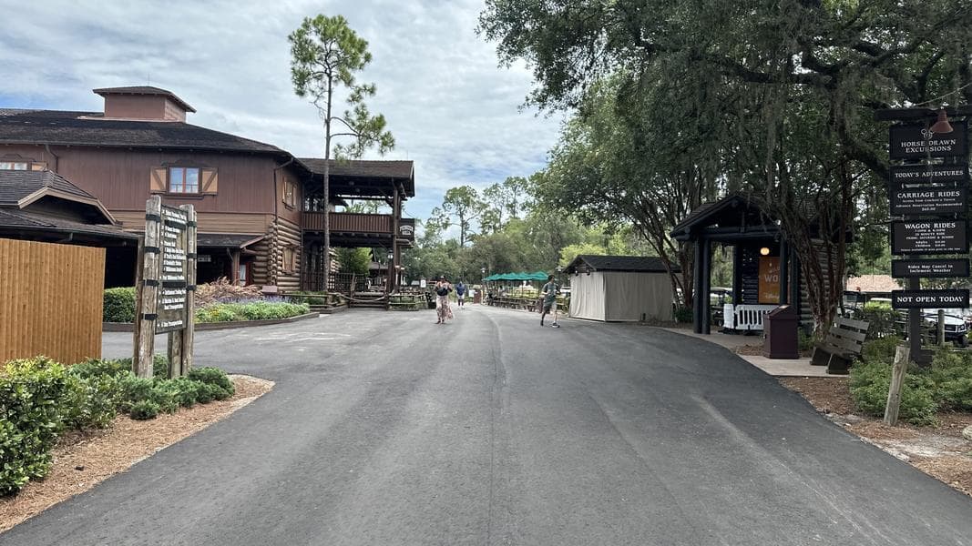 Sidewalk Repaved at Disney's Fort Wilderness Resort
