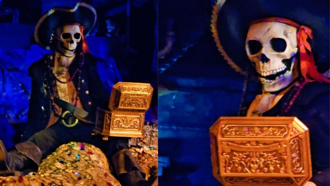 Disneyland Turns Controversial Projection Pirate Animatronic Back into Physical Skeleton Following Complaints