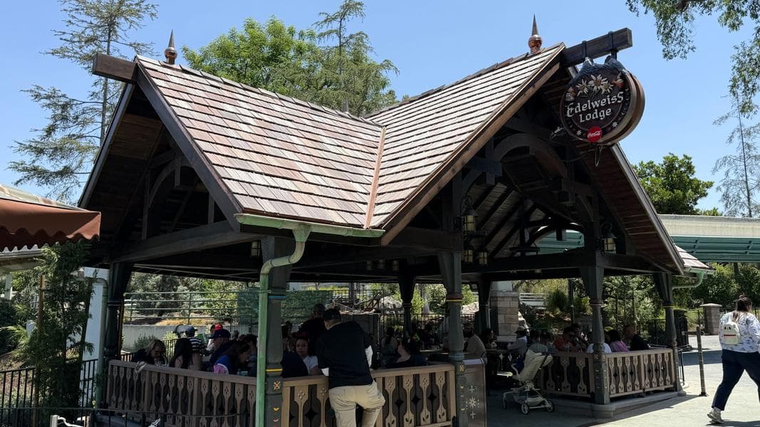 Edelweiss Lodge Seating Structure Opens in Disneyland’s Fantasyland