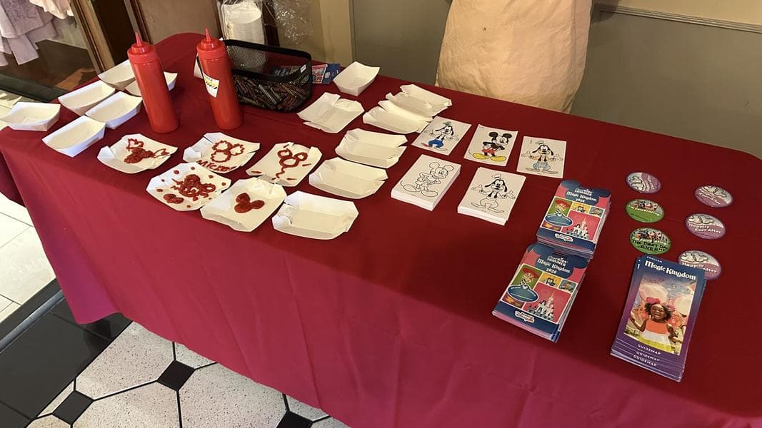 Cast Members Make Ketchup Art for Disney World Guests During Cool Kids’ Summer