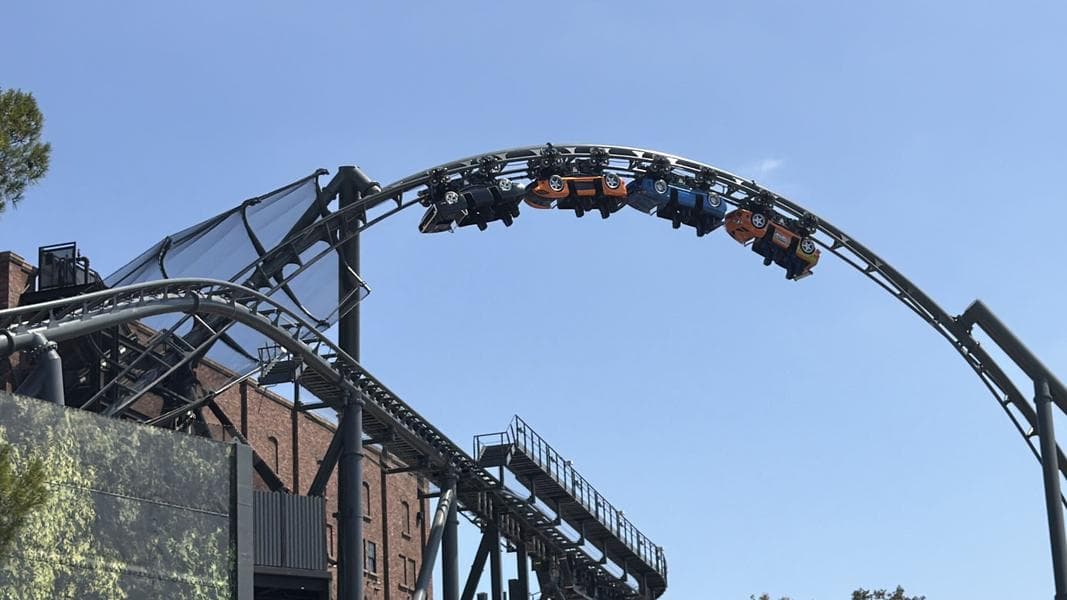Fast & Furious: Hollywood Drift Construction Progress and Coaster Testing at Universal Studios Hollywood