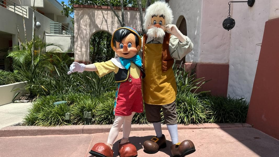 Pinocchio & Geppetto Make Rare Appearance Together at Disney’s Hollywood Studios