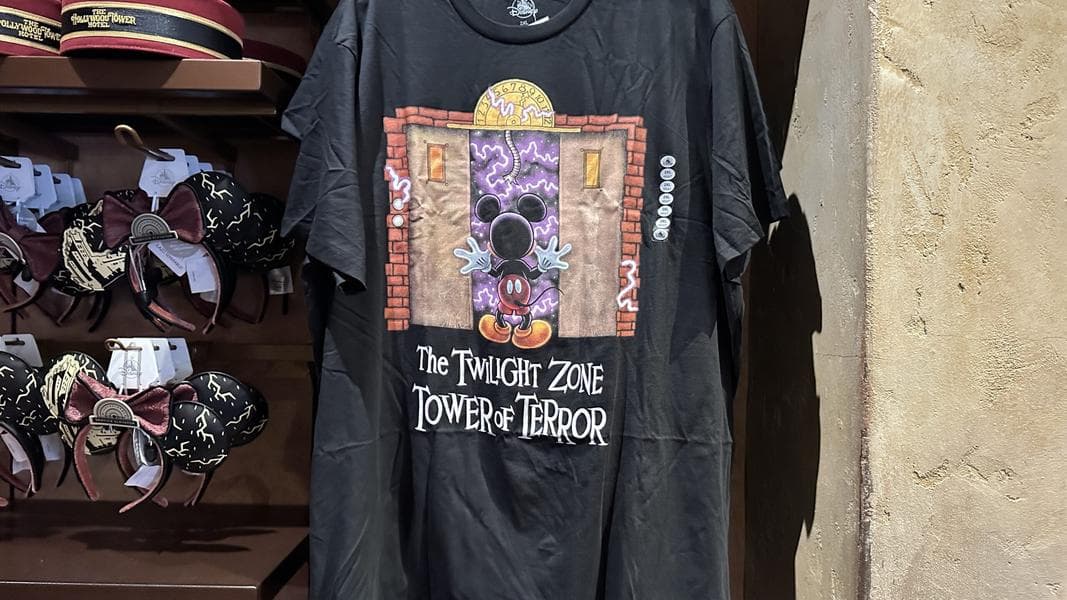Retro 'Twilight Zone Tower of Terror' Mickey T-Shirt at Walt Disney World