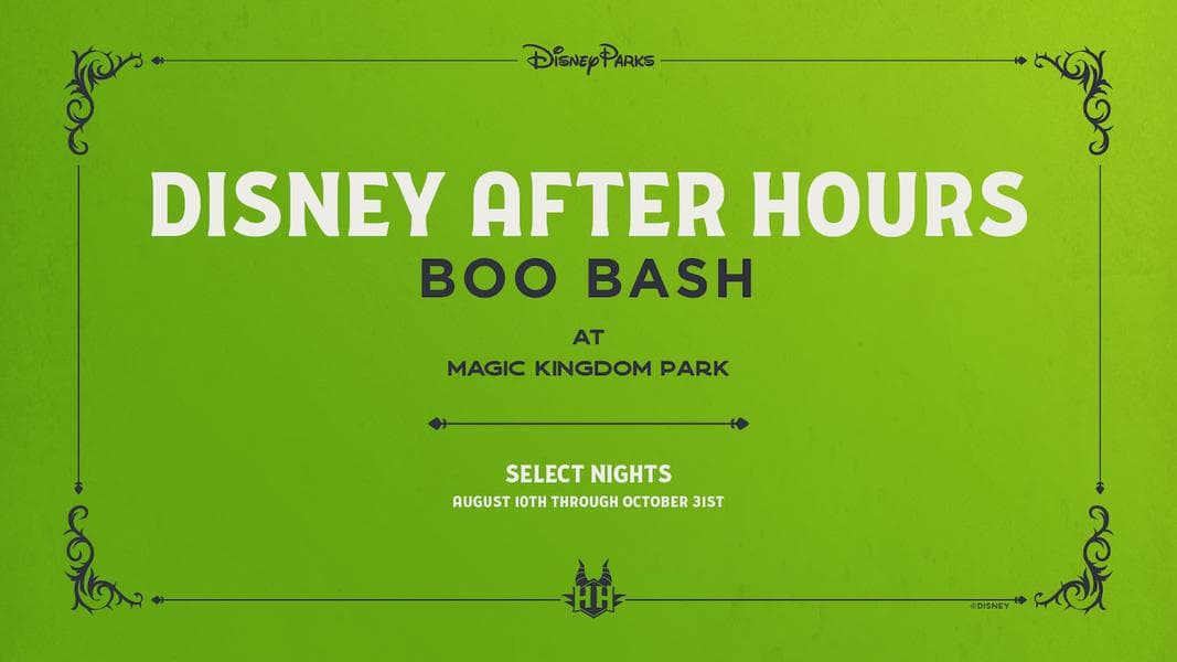 BREAKING: New Halloween ‘Disney After Hours BOO BASH’ Event Coming to Magic Kingdom in August