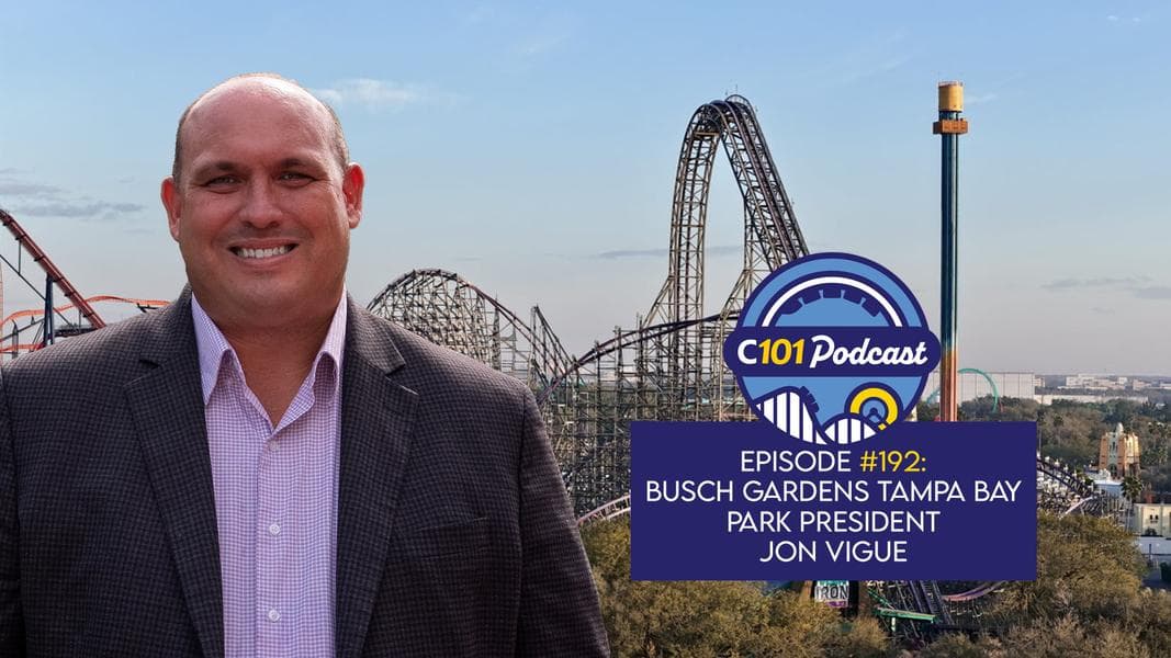 The Coaster101 Podcast: 1-on-1 with Busch Gardens Tampa Park President Jon Vigue