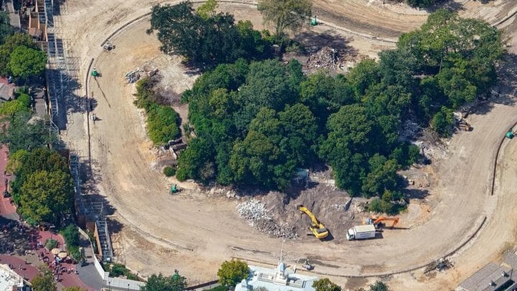 Most Above-Ground Structures Including Potter’s Mill Demolished at Tom Sawyer Island