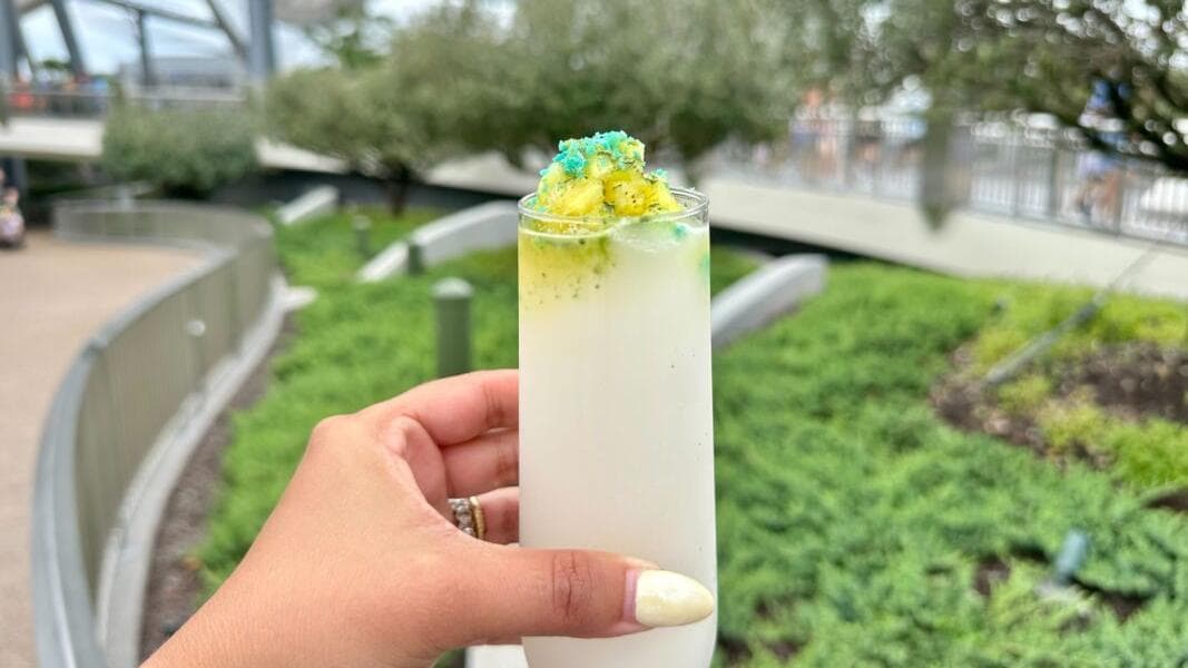 REVIEW: NEW Piña Colada Slushy at Energy Bytes Snack Stand in Magic Kingdom