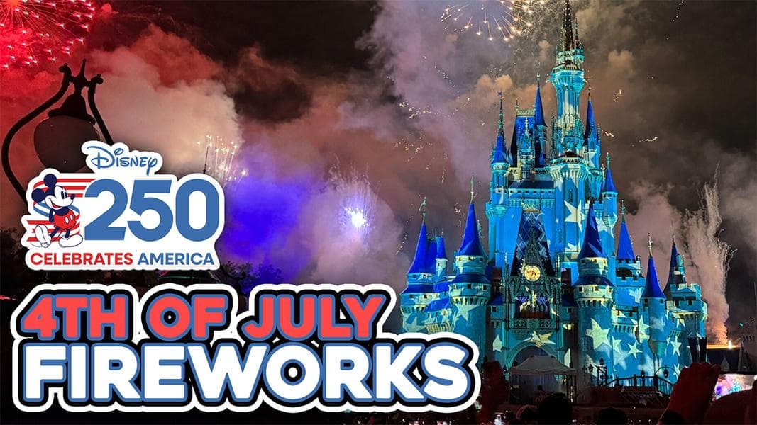 VIDEO: 'Disney’s Celebrate America! — A Fourth of July Concert in the Sky' Fireworks at Magic Kingdom 2026