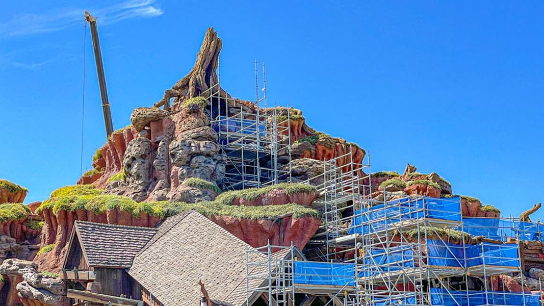 Splash Mountain demolition in progress for upcoming Tiana ride