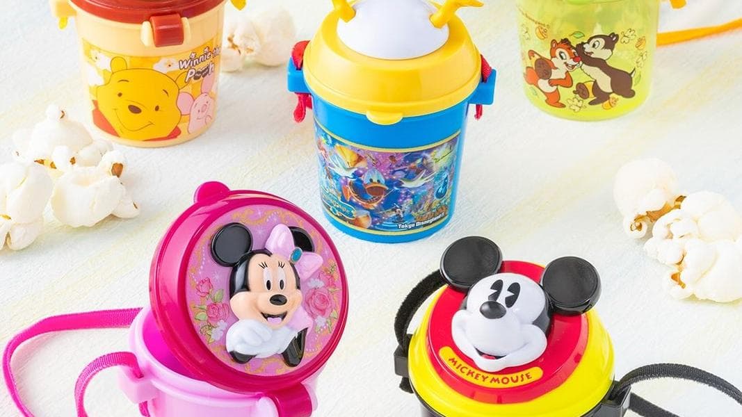 Capsule Toys Modeled After Popcorn Buckets at Tokyo Disney Resort