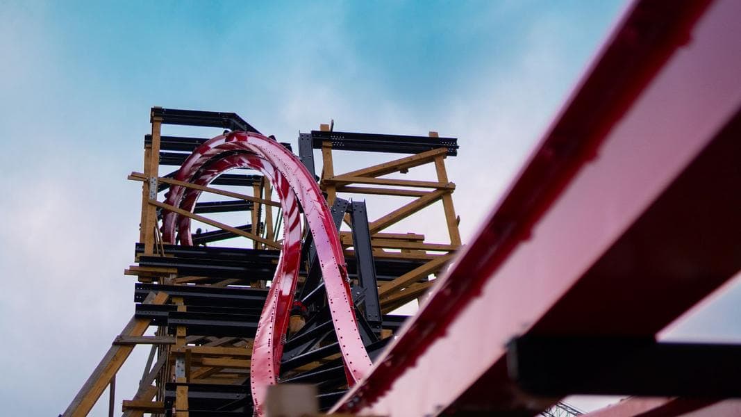 New Wildcat’s Revenge Construction Photos and On-Ride POV Animation