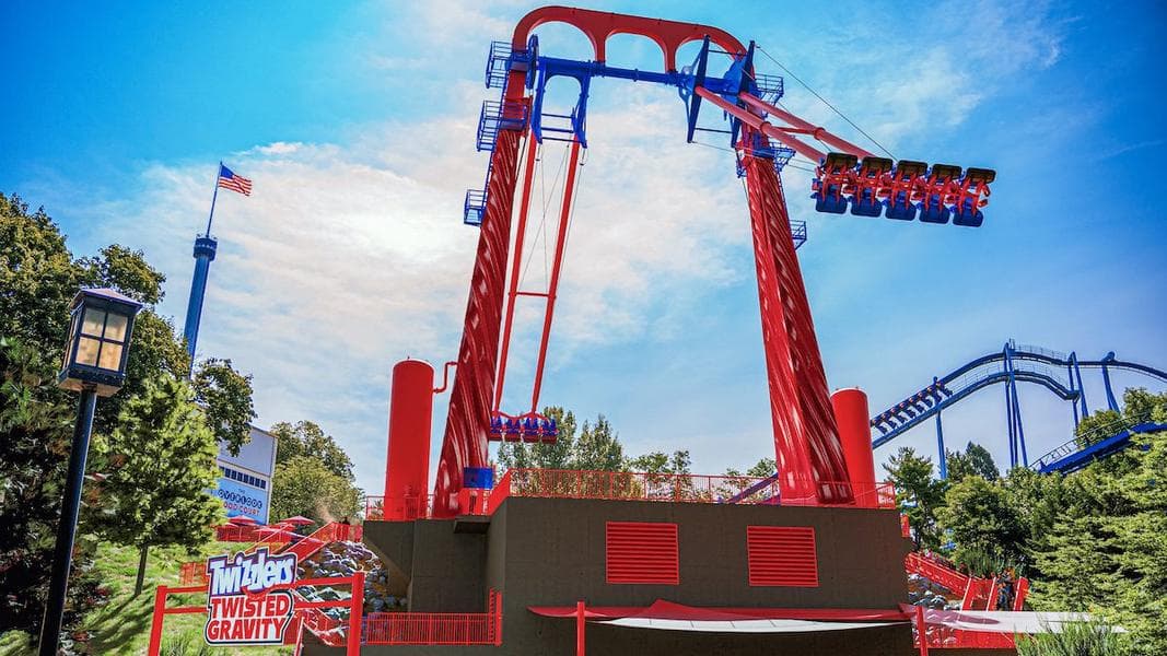 Twizzlers Twisted Gravity screaming swing opening at Hersheypark in 2025