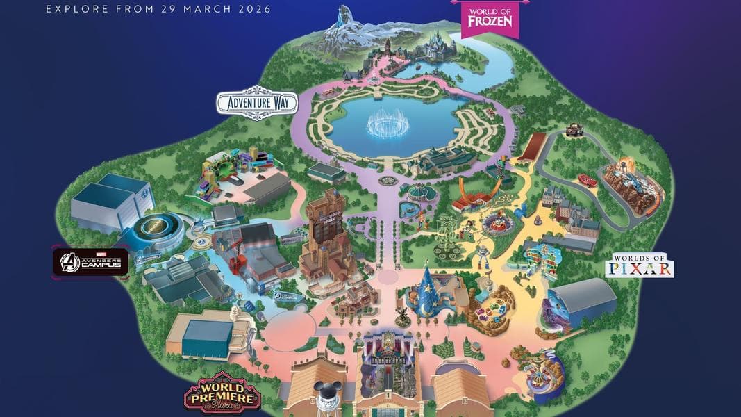 Updated Disney Adventure World Map More Detailed Than Previous Simplified Map
