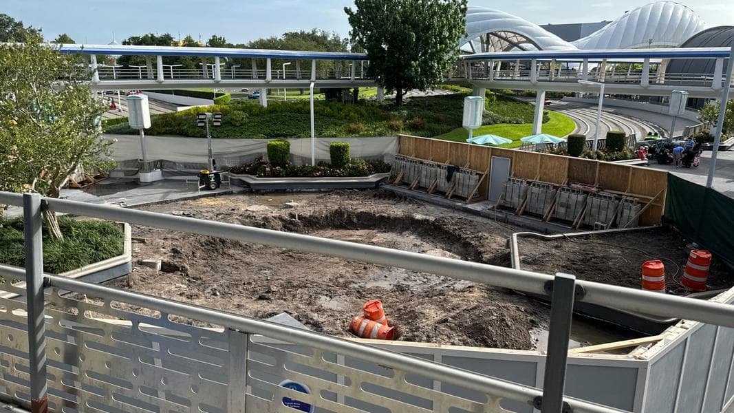 PHOTOS: Pavement Removed From Former Cool Ship Site in Magic Kingdom