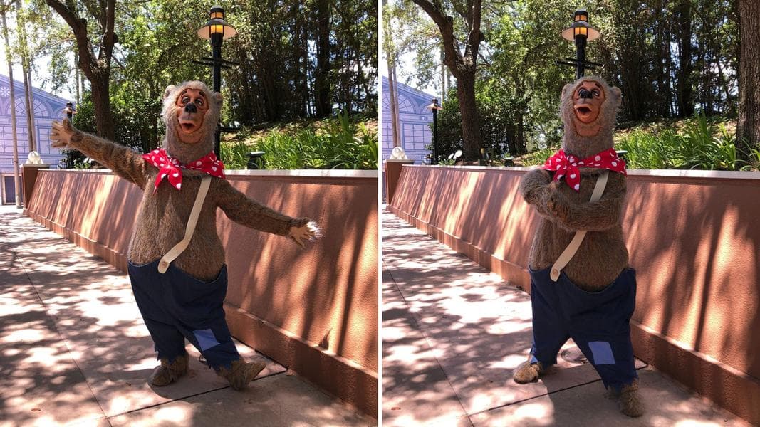 Surprise 'Liver Lips' McGrowl Meet and Greet at EPCOT