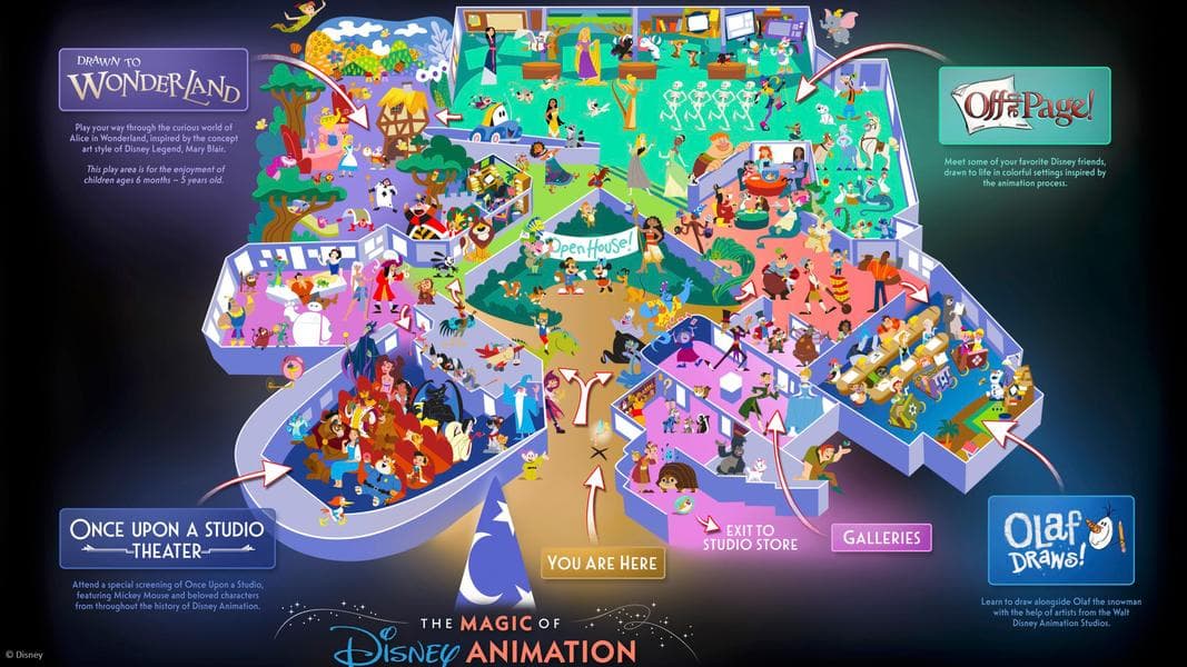 BREAKING: Full Map, Concept Art Released for New Magic of Disney Animation at Disney’s Hollywood Studios
