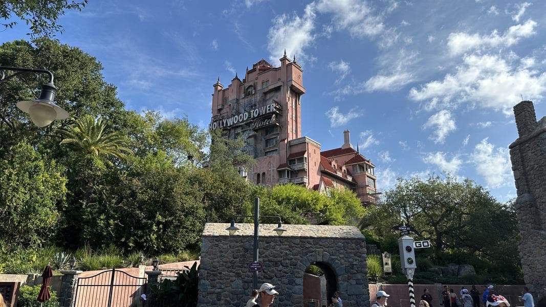 Scaffolding Rises at Tower of Terror in Disney's Hollywood Studios