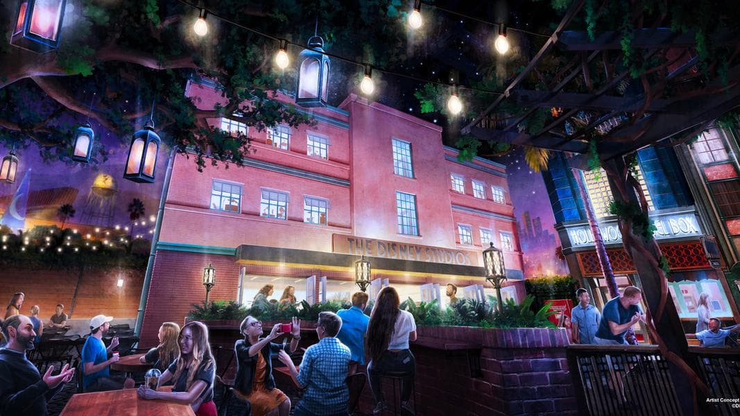 Nieuwe ontwerptekeningen ‘World Premiere’ in Walt Disney Studios Park opening 2025