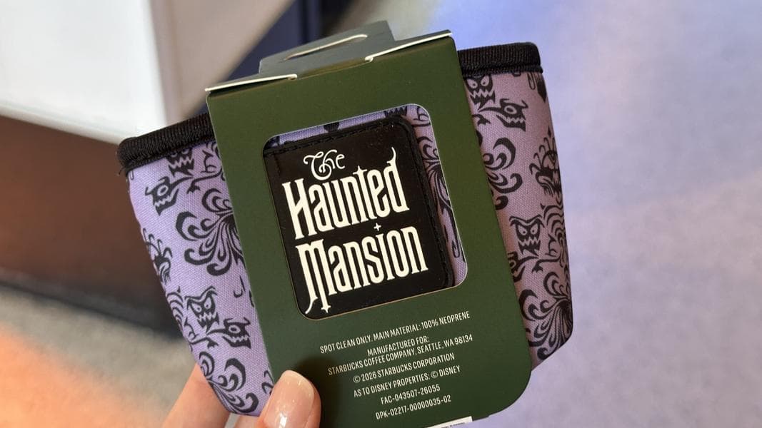 Haunted Mansion Wallpaper Cup Sleeve by Starbucks at Disney World