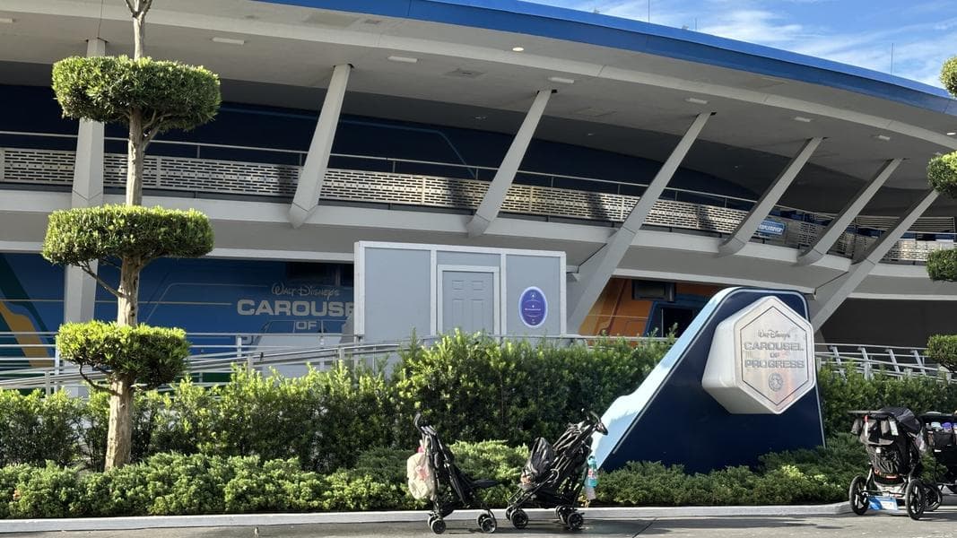 Construction Walls Up at Carousel of Progress, Now Closed for Reimagining